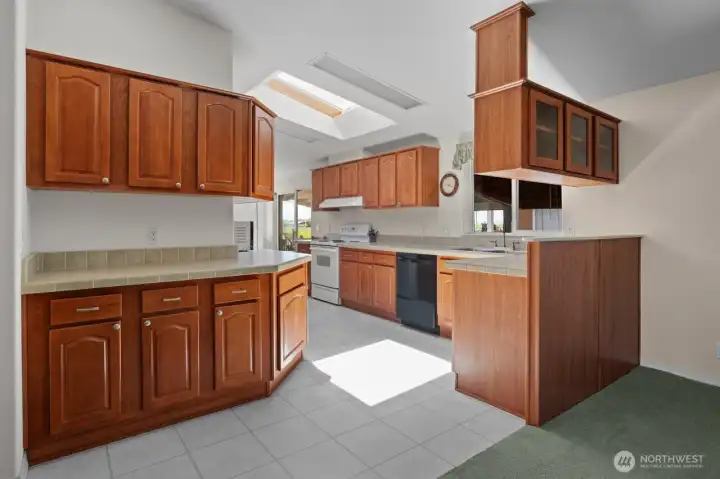 Lots of counter & prep areas