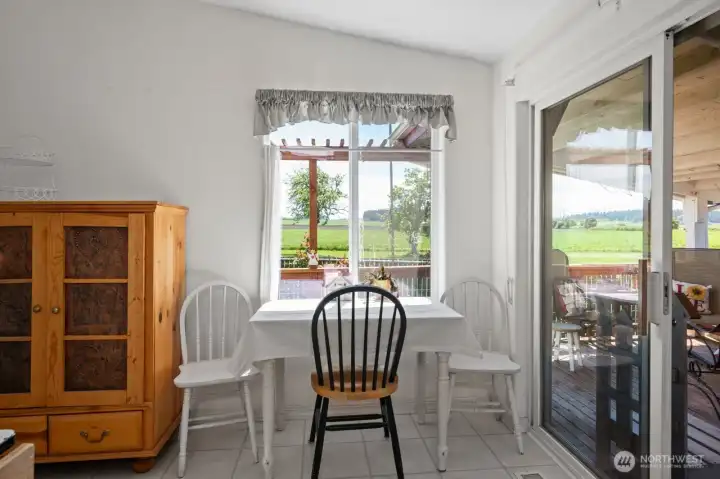 Sunny spot for casual dining or office area