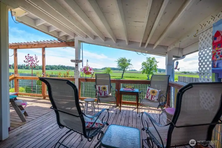 Another "living room"-covered deck area for year round enjoyment