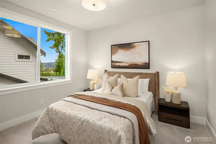 Staged photos of similar home on Lot 6.
