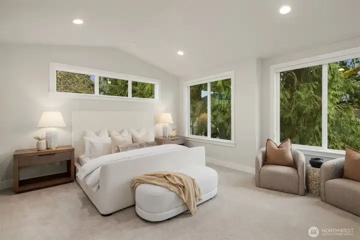 Staged photos of similar home on Lot 6.