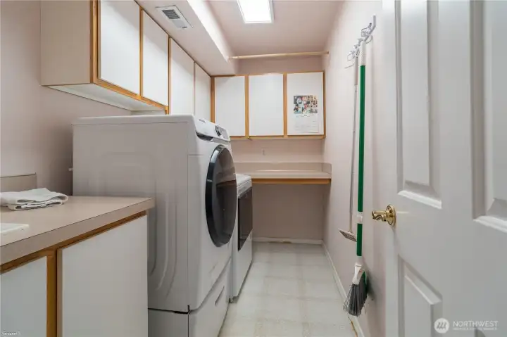 Downstairs laundry room