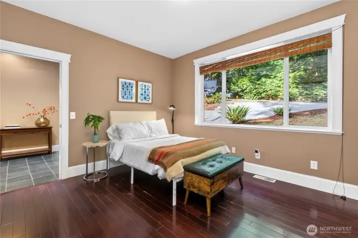 Spacious main level bedroom.