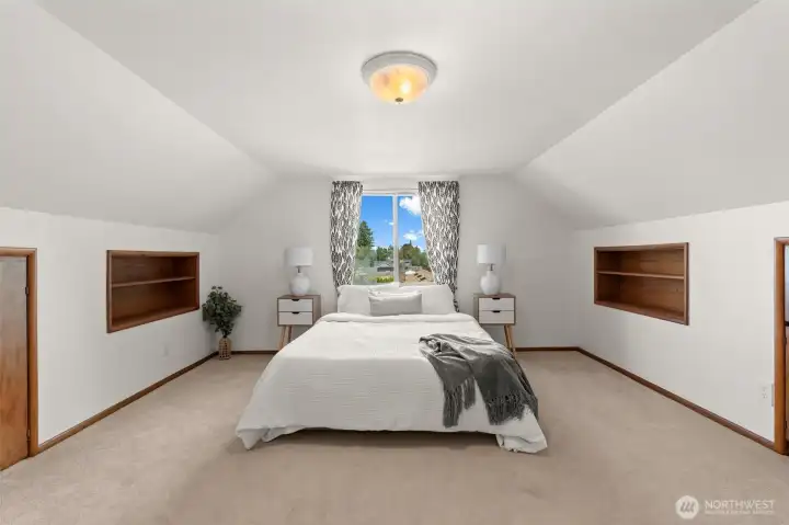 Flooded with natural light, this remarkably spacious secondary bedroom provides a premium retreat for family or guests. The grand scale ensures everyone has plenty of room to stretch out and relax. Flooded with natural light, this remarkably spacious secondary bedroom provides a premium retreat for family or guests. The grand scale ensures everyone has plenty of room to stretch out and relax.
