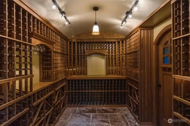 Hidden wine cellar also has access to backyard