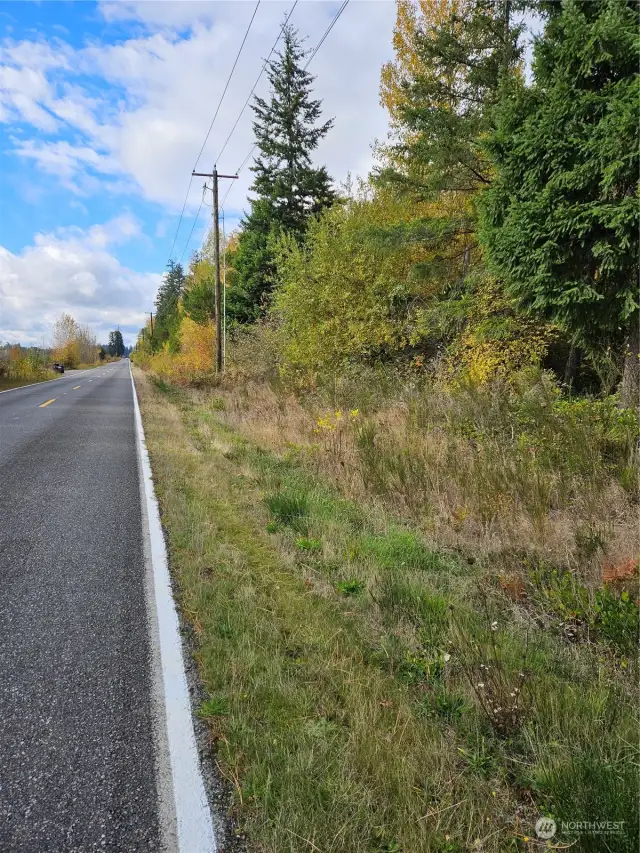 Property frontage on 138th Ave SE looking to the west.