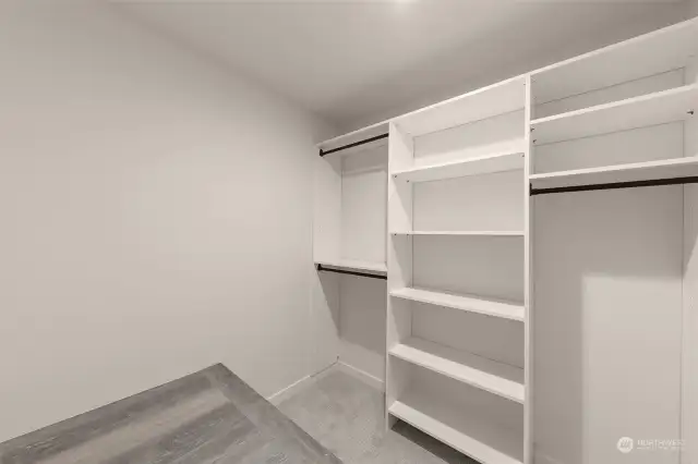 Each bedroom features spacious closets with pre-installed built-in shelving - move your clothes right in!