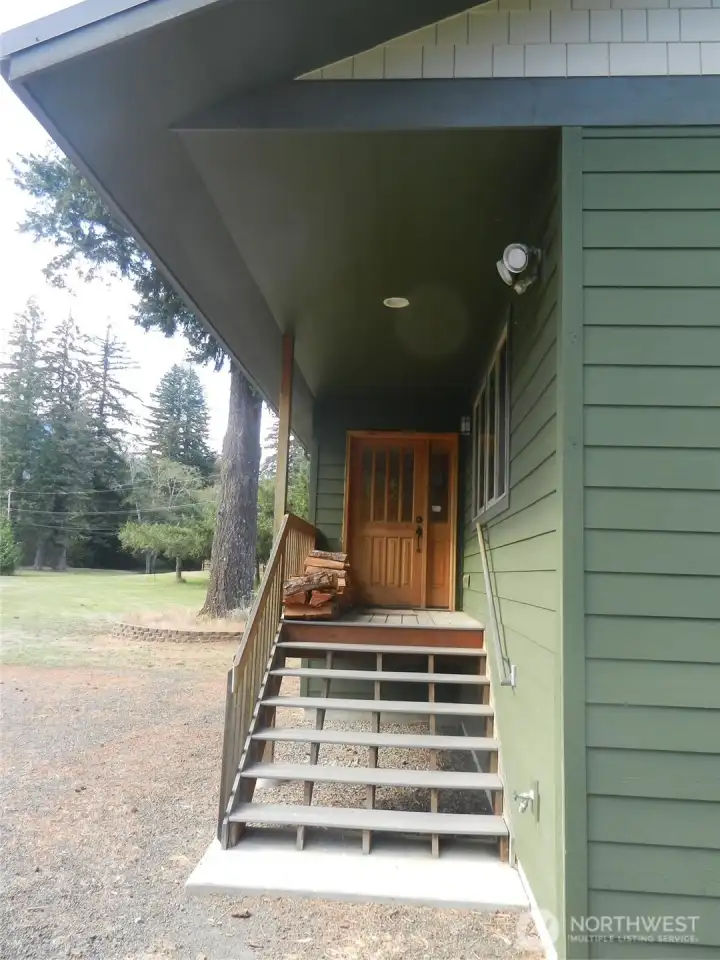 Front entry.