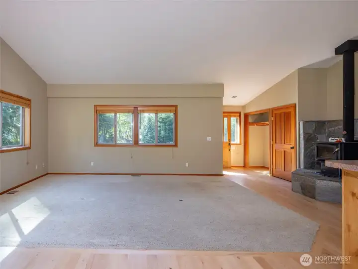 Spacious living room.