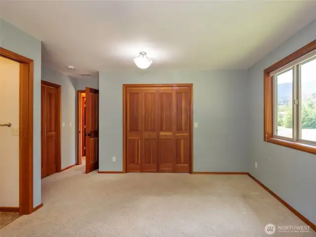 Spacious master bedroom  with master bath.