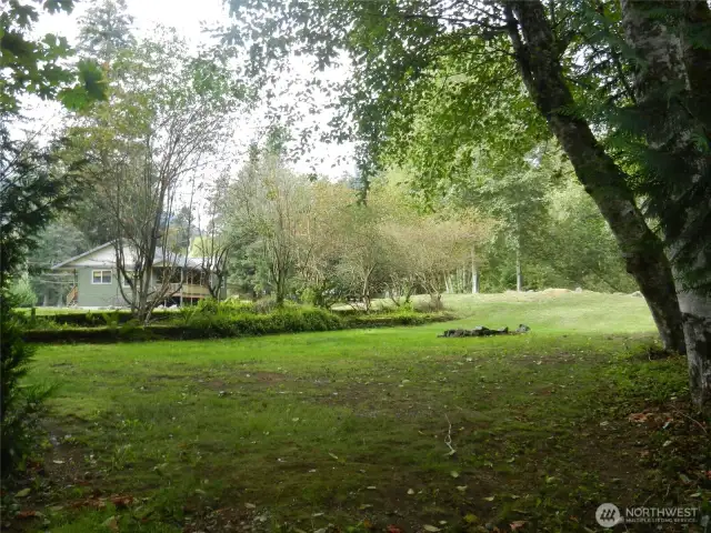 Looking back at the home from fire pit.