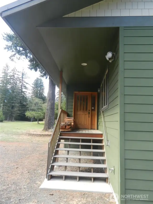 Front entry.