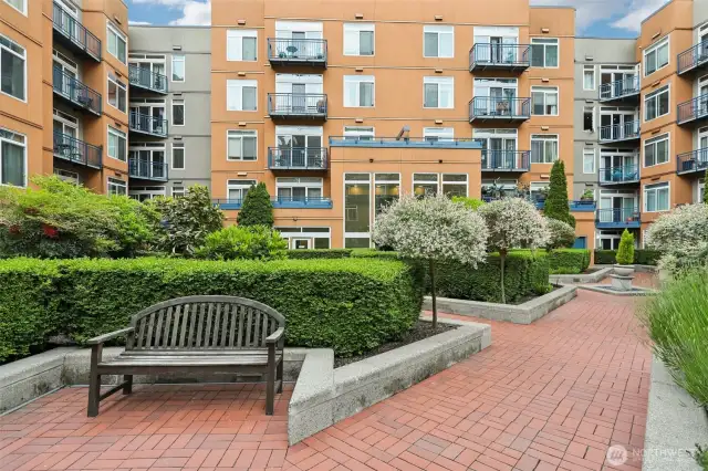 Community Courtyard with Benches