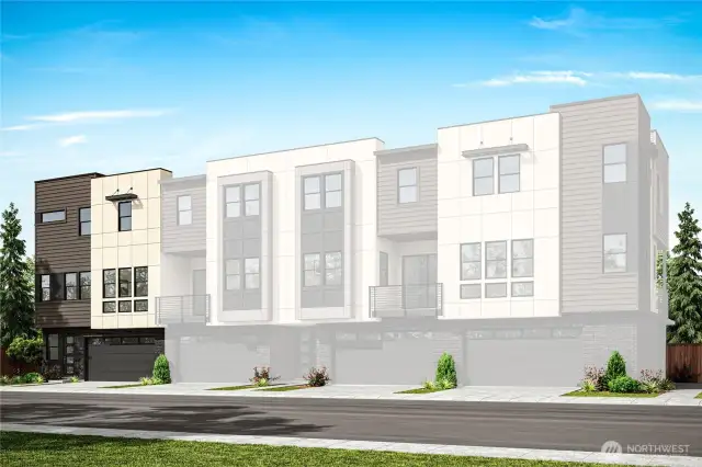 Exterior Rendering for marketing purposes only. Features and colors may vary