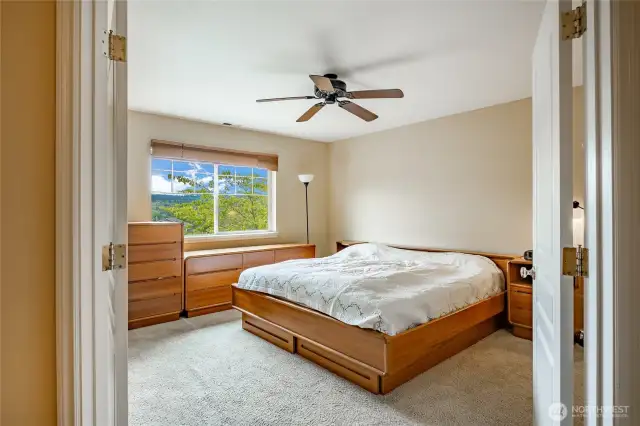 French door entry into master bedroom.