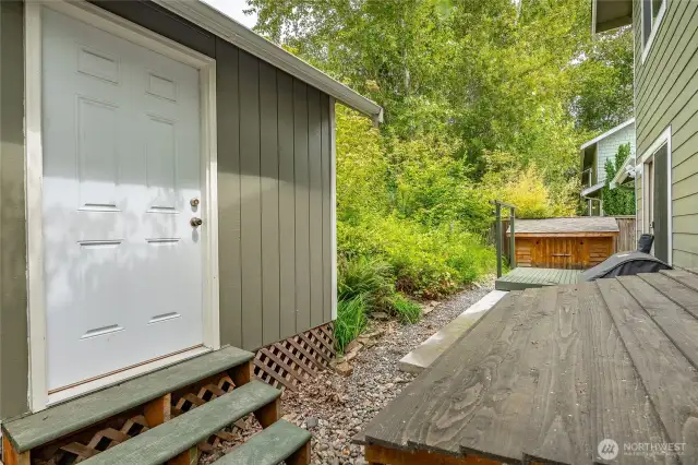 Extra sheds for storage in backyard
