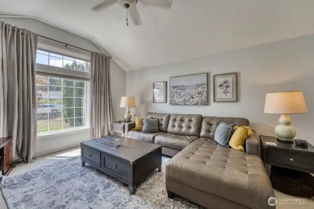 The formal living room is a wonderful retreat from the main living area.