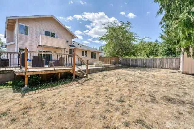 You have to love the fully fenced spacious backyard.