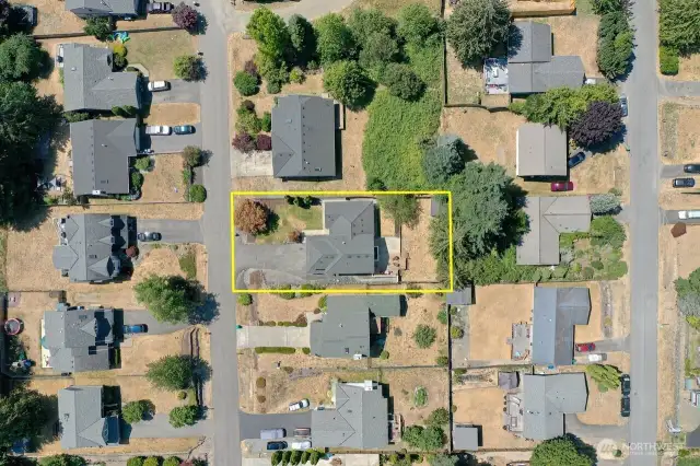 Here are the property lines of your new home.