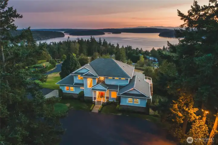 Twilight overlooking Similk Bay