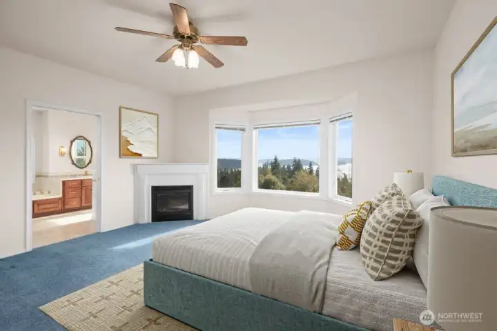 Primary Suite with Fireplace
