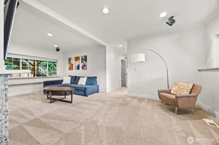 Bright family room