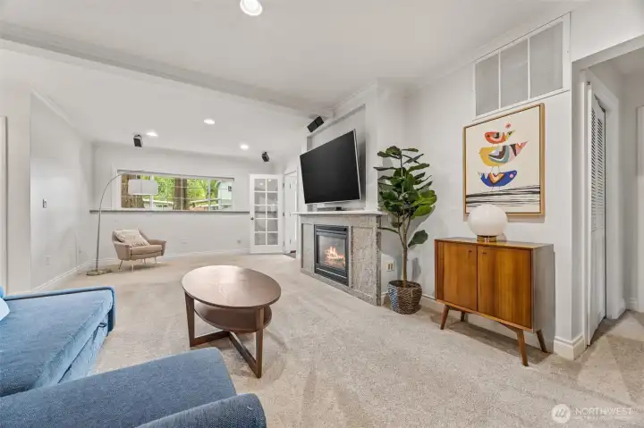 Gameroom, extended family space or movie night