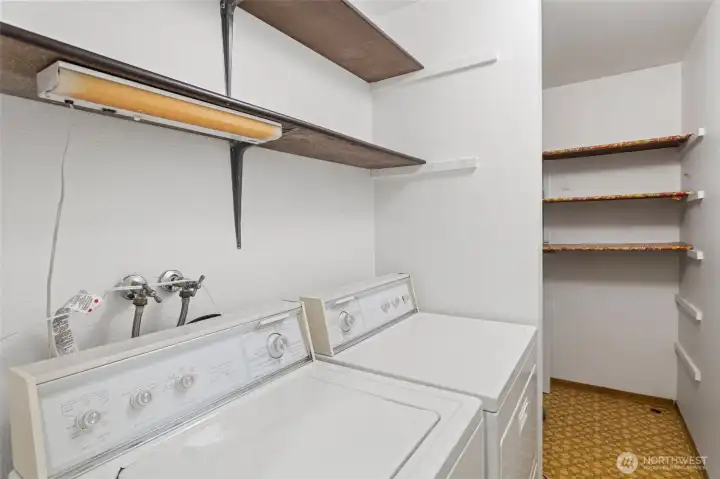 Utility room with extra storage