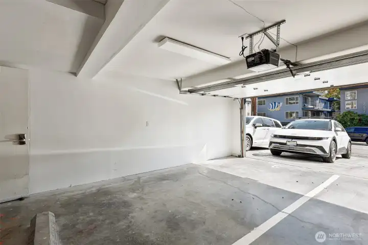 Attached garage (shared w/one other) walk straight into lobby!  or park in driveway.
