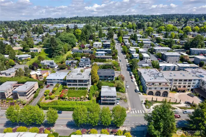 Corner lot with maximum exposure to view and light.