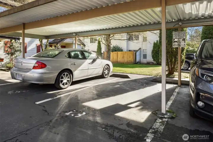 Dedicated carport space