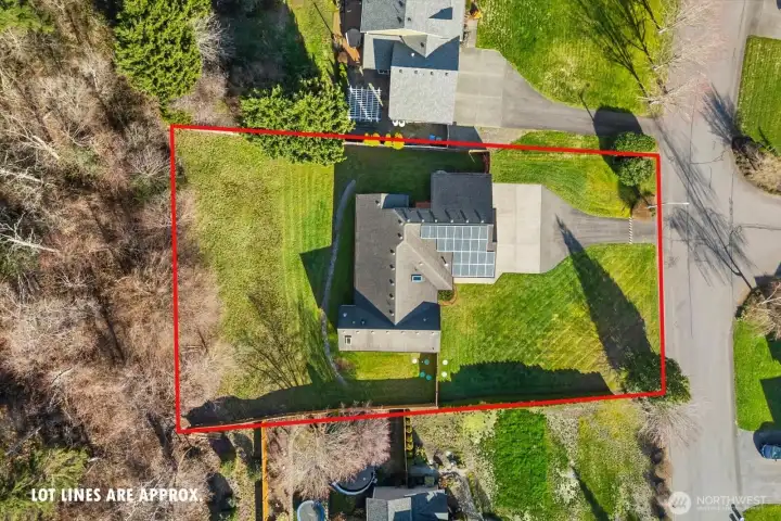 Aerial with lot lines