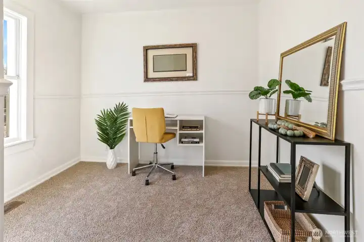 Another bedroom.  So much space for an office or workout room.