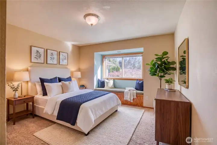 Bedroom #2, virtually staged