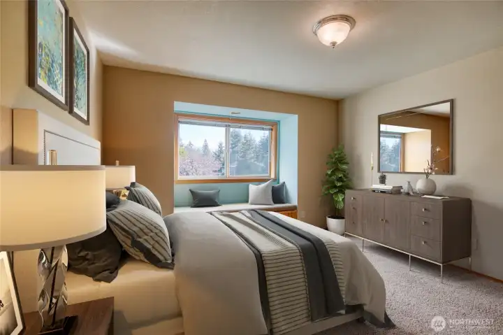 Bedroom #3, virtually staged