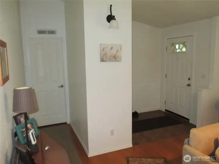 Main bedroom door from living room