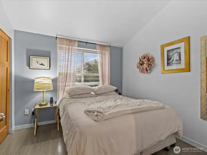 Top floor bedroom with tons of natural light