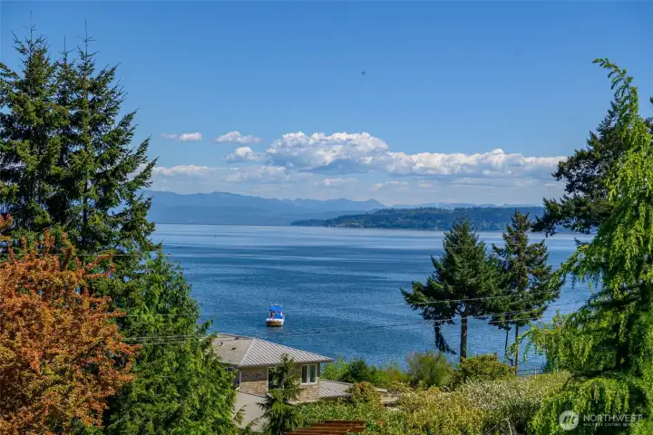 Long Views of North Camano Island the sound and Skagit Bay