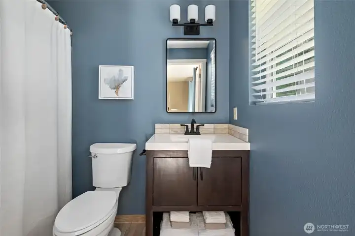 Remodeled and recently updated primary bathroom