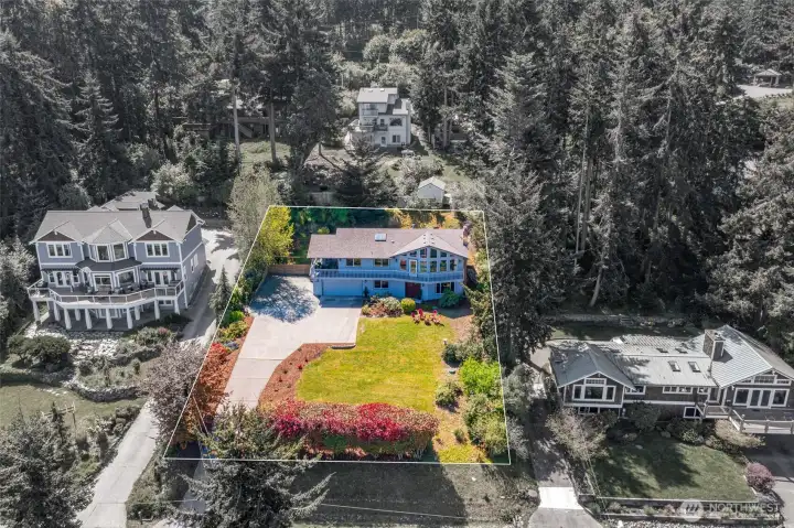 Ariel view of the lot