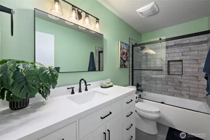 Main floor totally remodeled bathroom