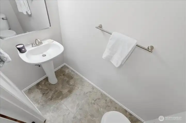Half bath on main level...