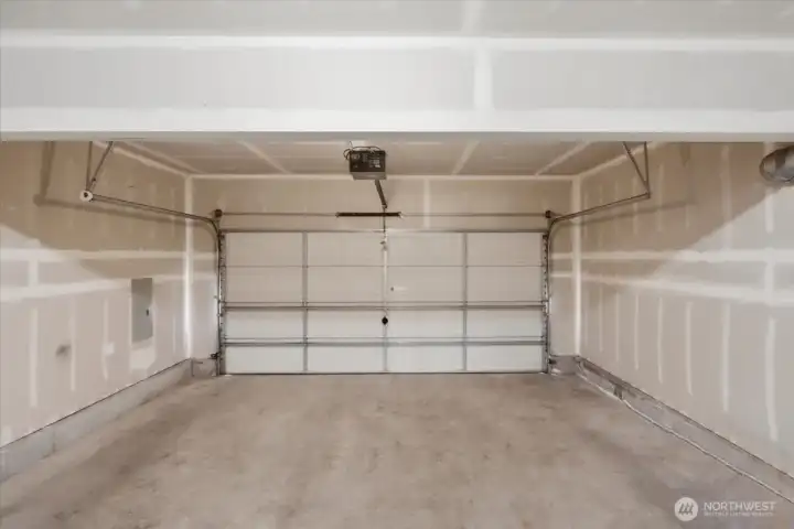 Attached two-car garage.