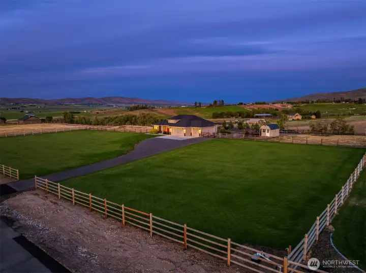 Perimeter is fully fenced and includes cross fencing. Property is irrigated. Perimeter is fully fenced and includes cross fencing. Property is irrigated.
