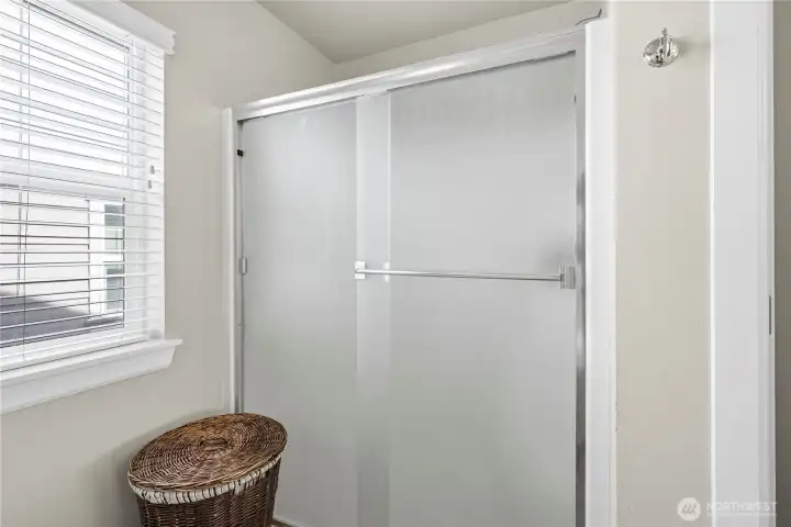 Roomy shower - so much space in this primary bath suite