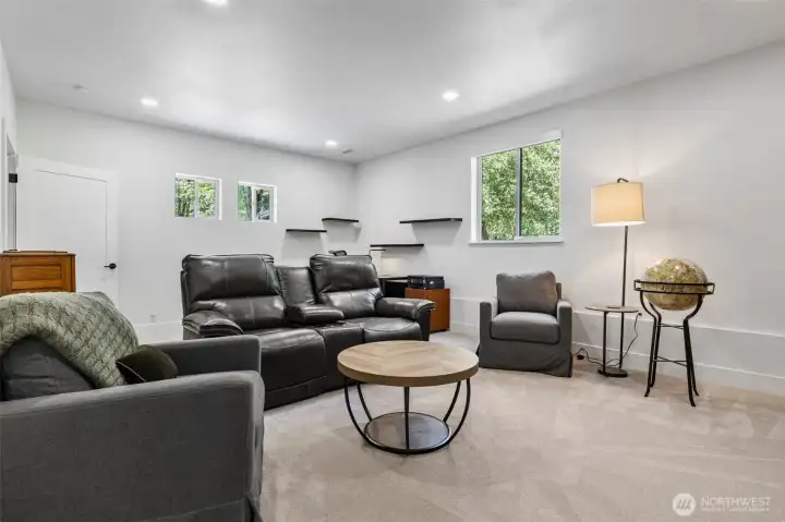 Back of large family room/theater room