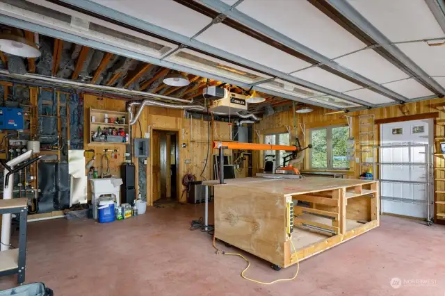 Two-car garage or the perfect workshop!