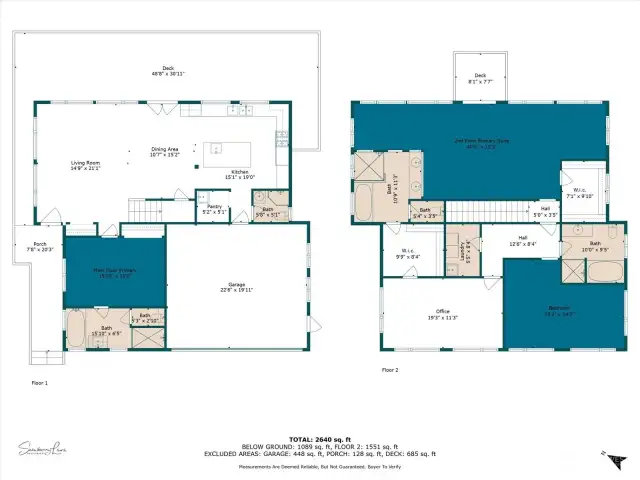 Floor Plan with Approximate dimensions.