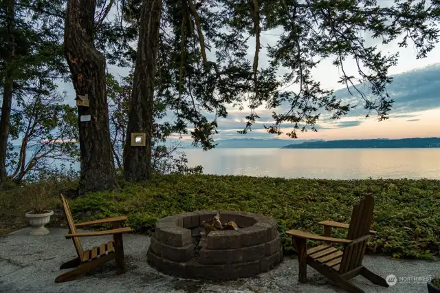 Fire-pit magic as you enjoy winding down in the evenings.