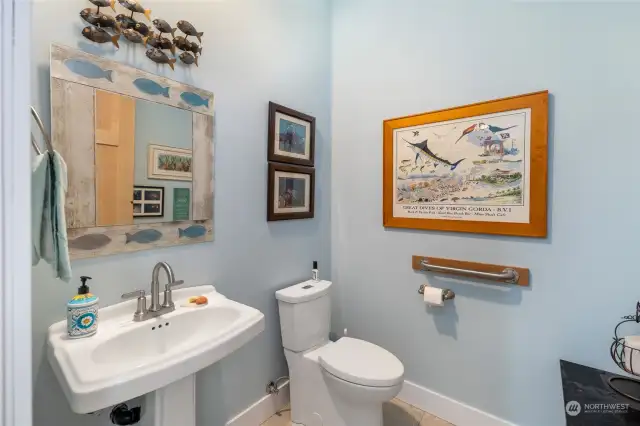 Powder room on the main floor